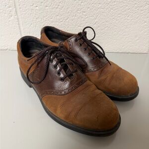 Classic Brown Rockport Derby Leather Men's Shoes
